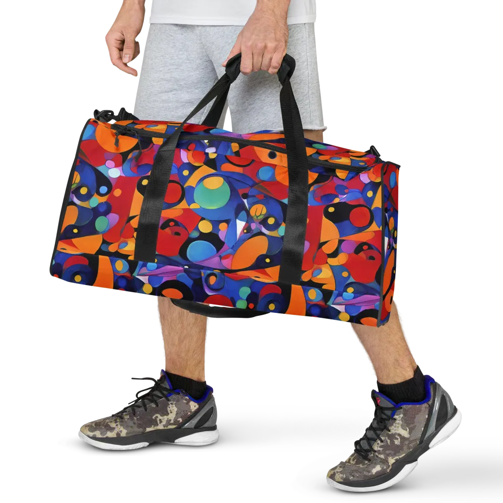 Prismatic Playground on Duffle Bag — Front