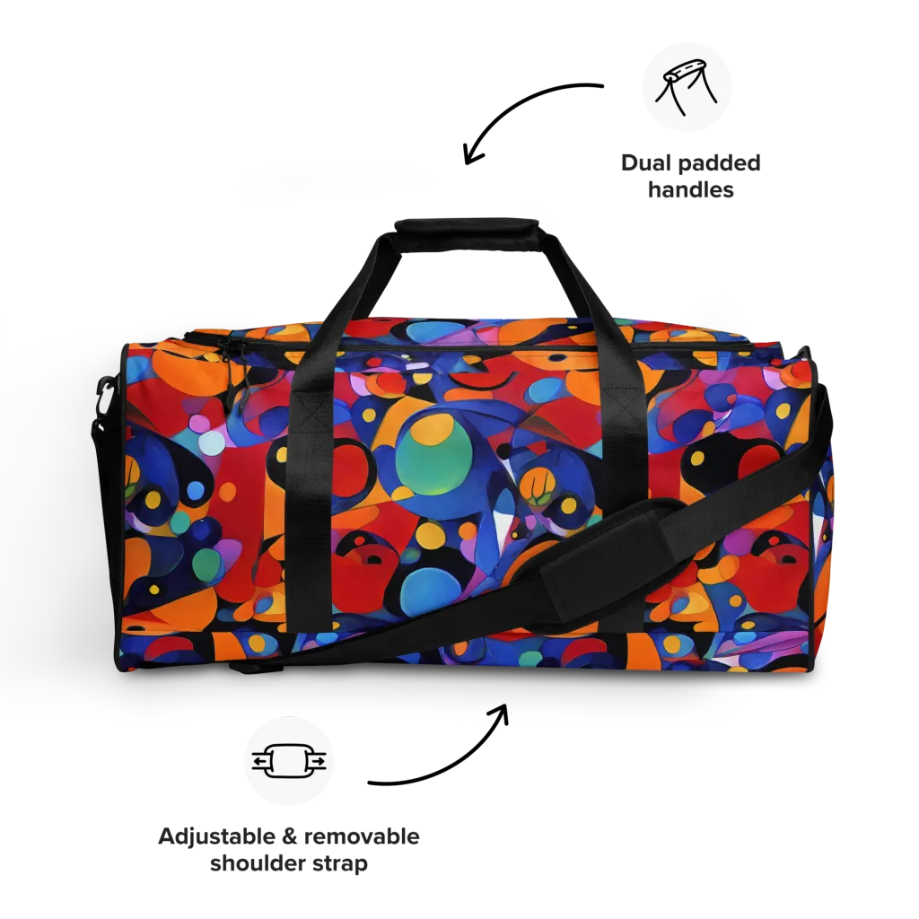 Prismatic Playground on Duffle Bag — Front