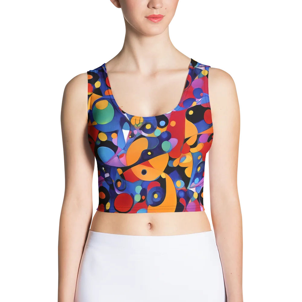 Prismatic Playground on Crop Top — Front