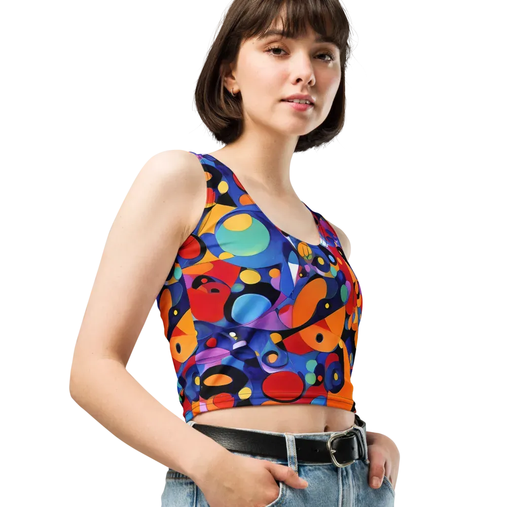 Prismatic Playground on Crop Top — Right Front