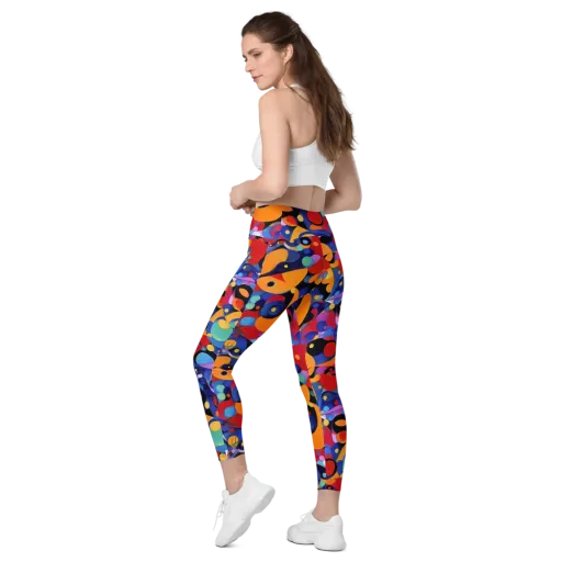 Prismatic Playground on a Leggings with Pockets