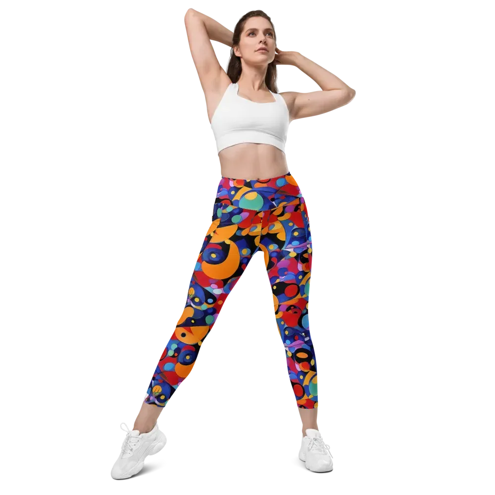Prismatic Playground on Leggings with Pockets — Front