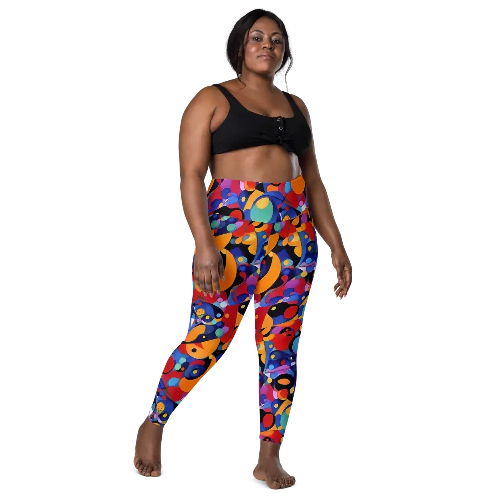 Prismatic Playground on Leggings with Pockets — Front