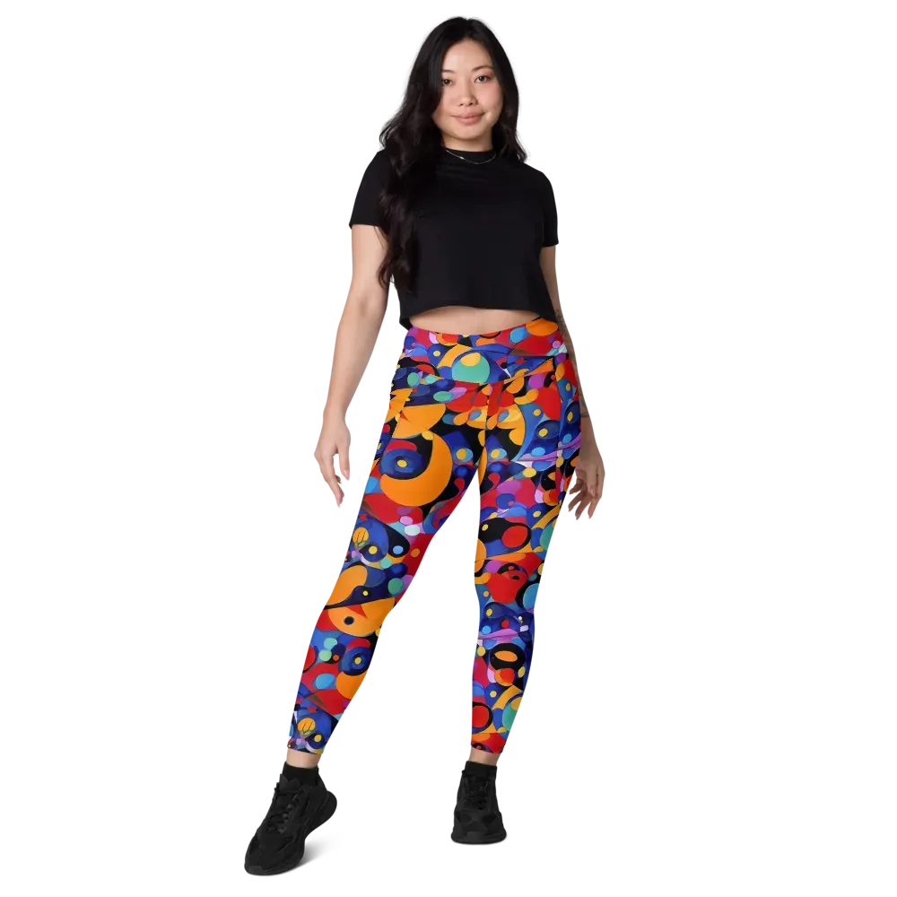 Prismatic Playground on Leggings with Pockets — Front