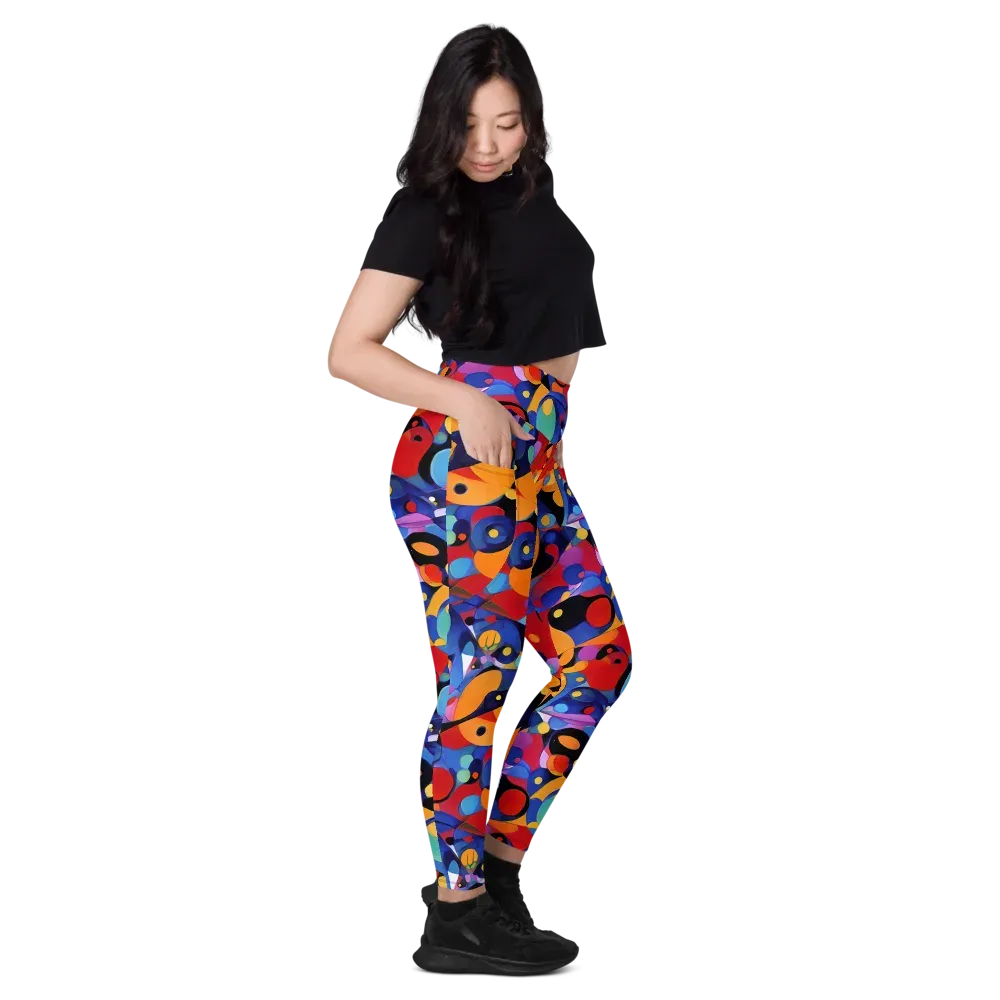 Prismatic Playground on Leggings with Pockets — Right