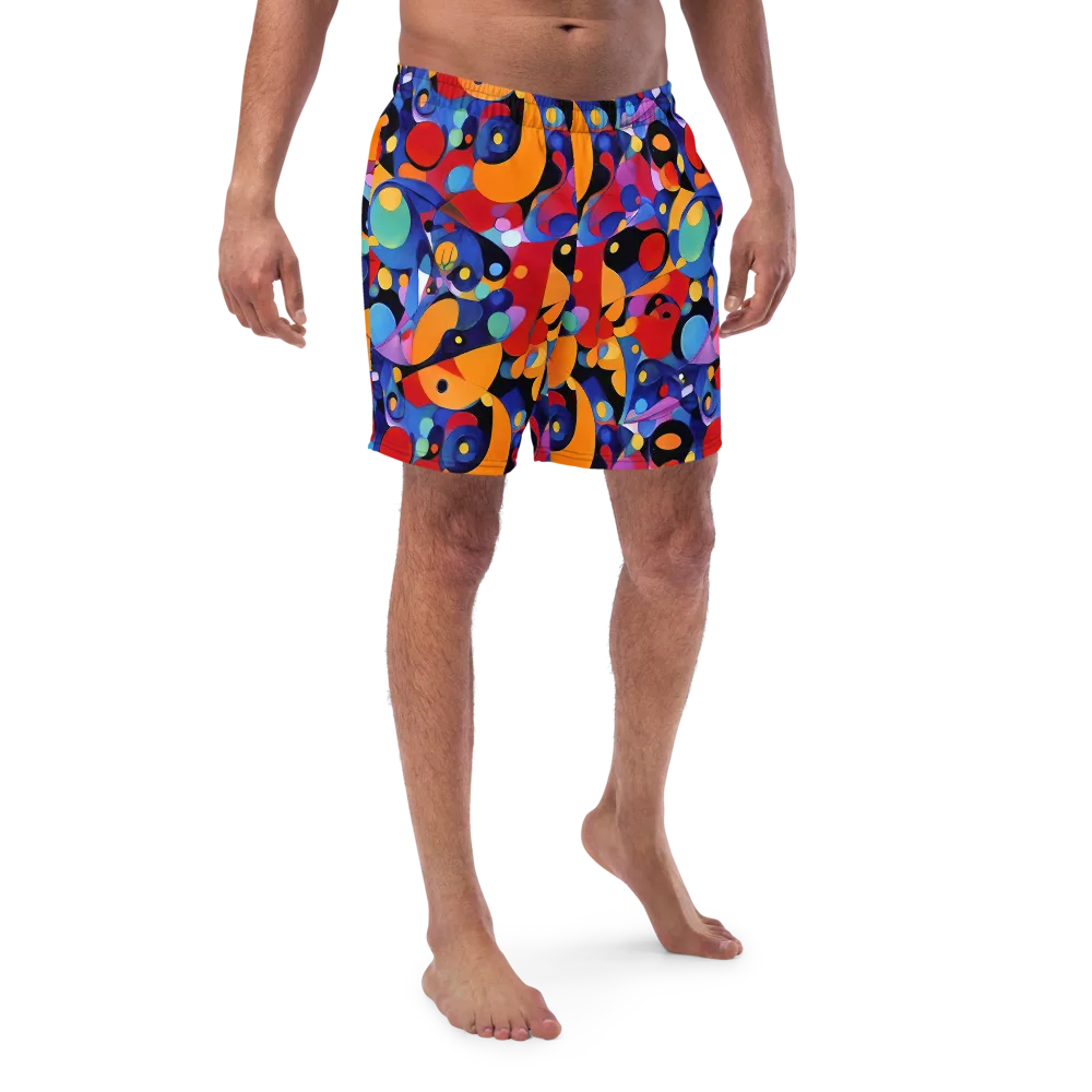 Prismatic Playground on Swim Trunks — Front