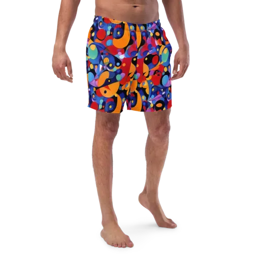 Prismatic Playground on a Swim Trunks
