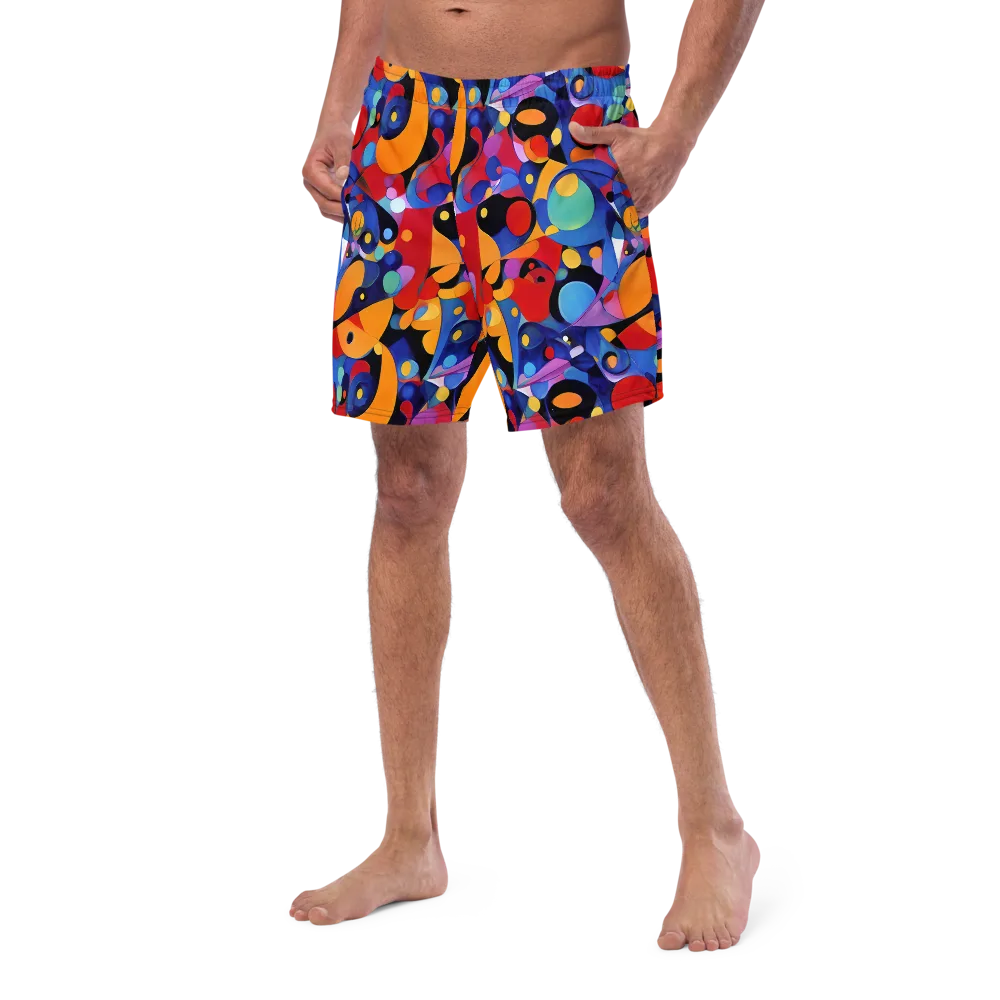 Prismatic Playground on Swim Trunks — Left Front