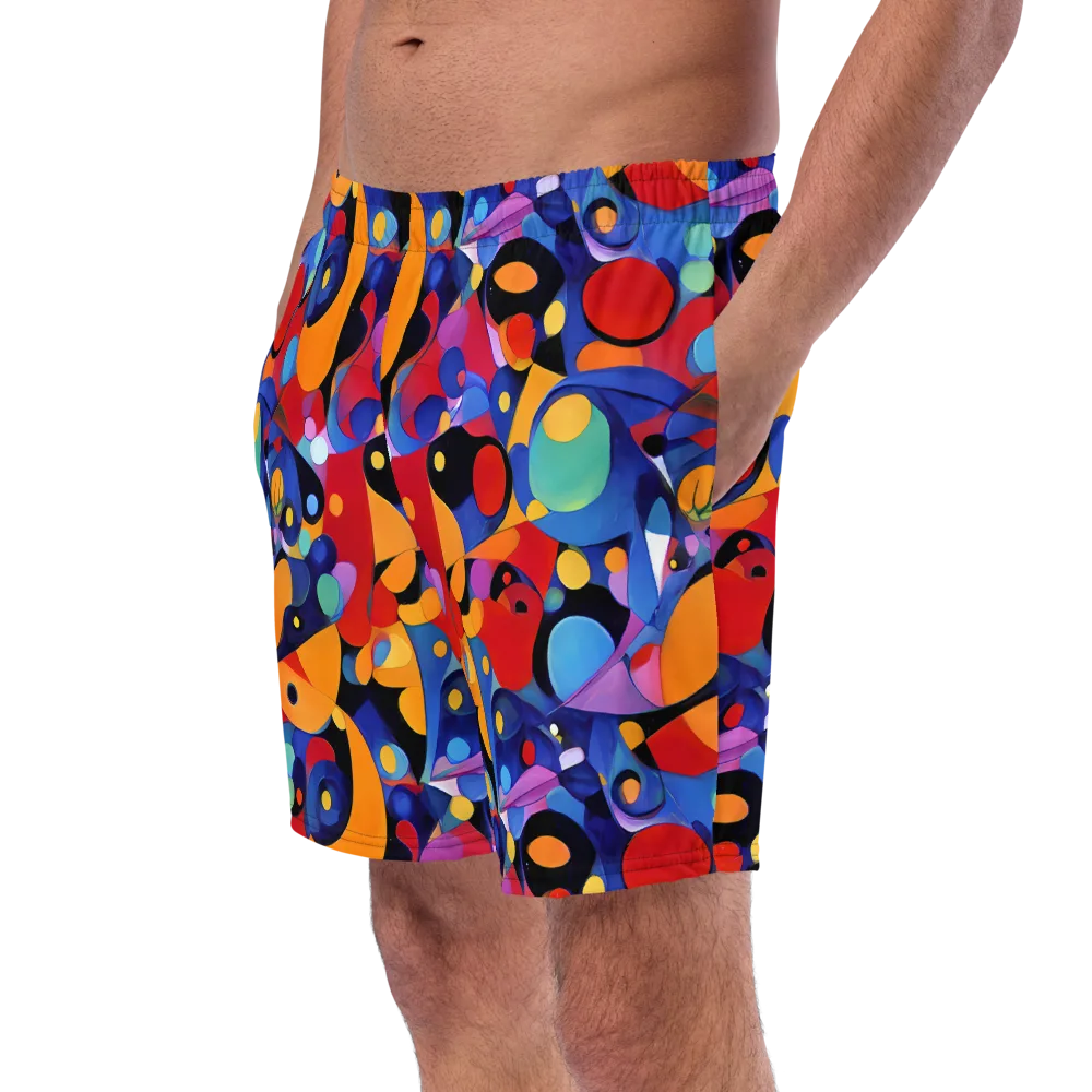 Prismatic Playground on Swim Trunks — Left Front