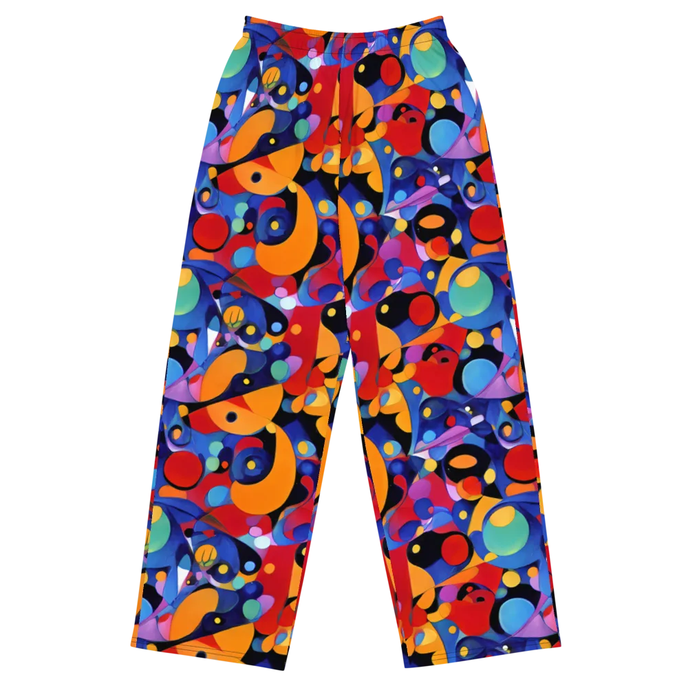 Prismatic Playground on Wide-Leg Pants — Front