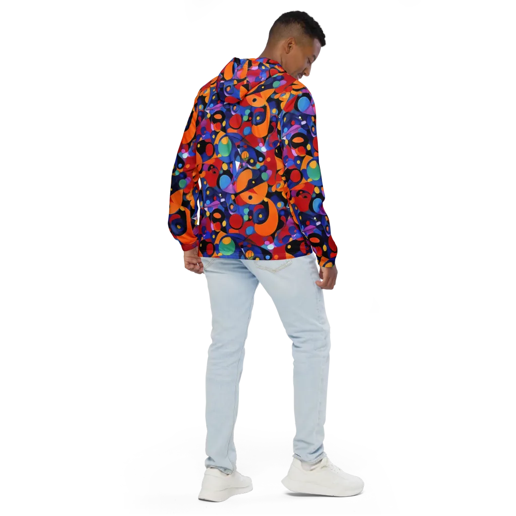 Prismatic Playground on Men's Windbreaker — Back