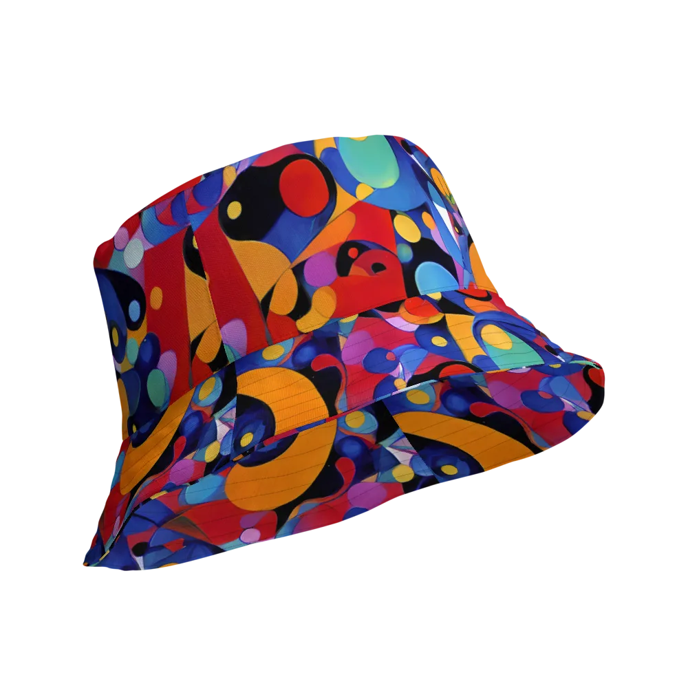 Prismatic Playground on Reversible Bucket Hat — Product details Outside