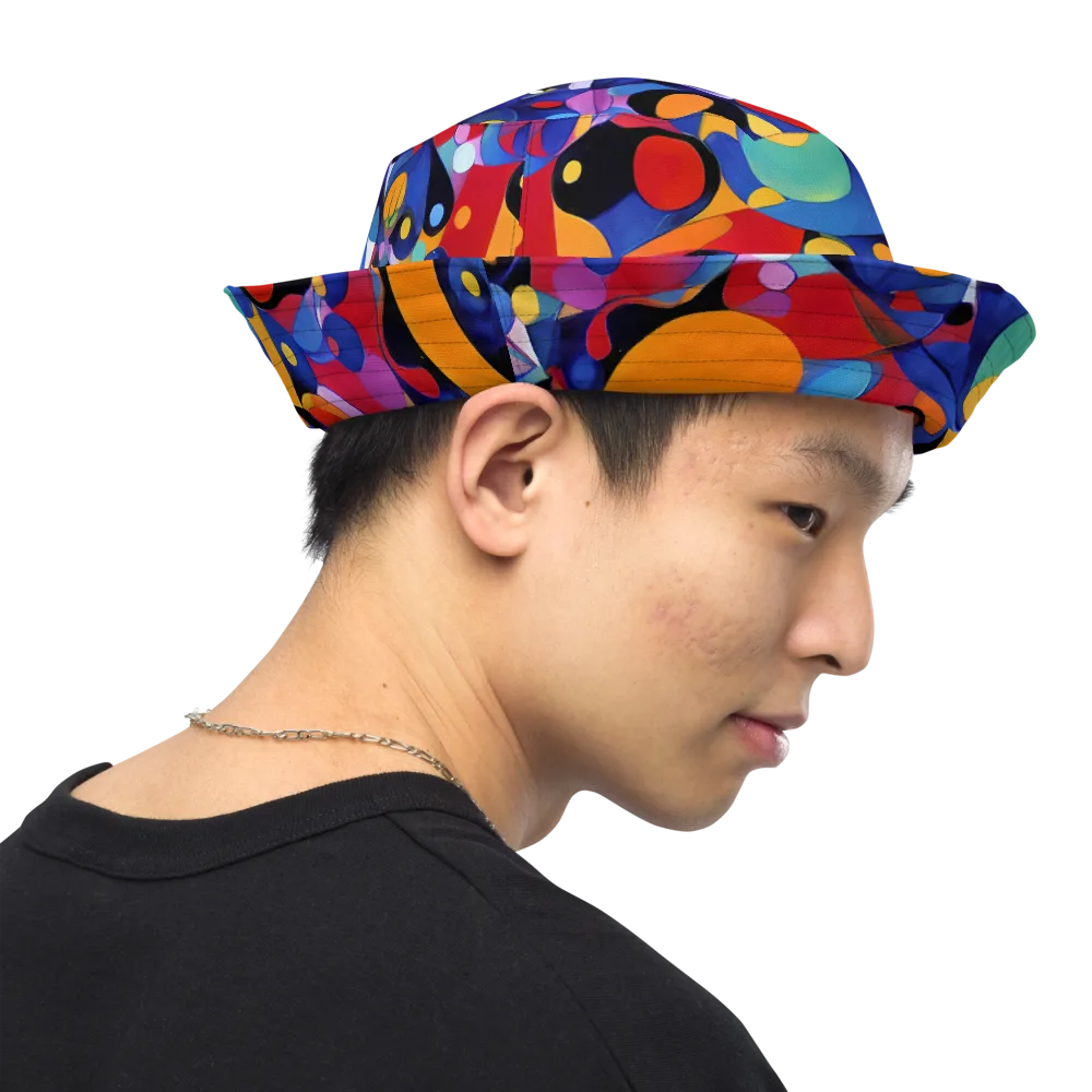 Prismatic Playground on Reversible Bucket Hat — Right Outside
