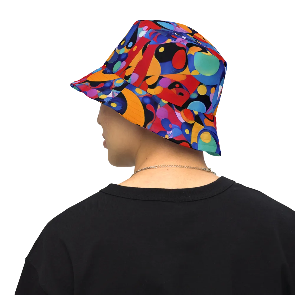 Prismatic Playground on Reversible Bucket Hat — Back Inside
