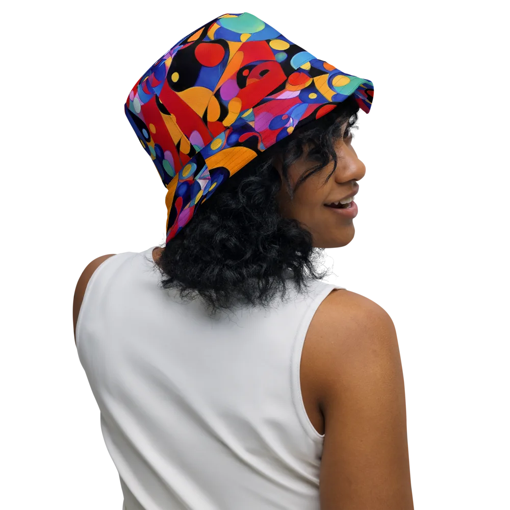 Prismatic Playground on Reversible Bucket Hat — Right Outside