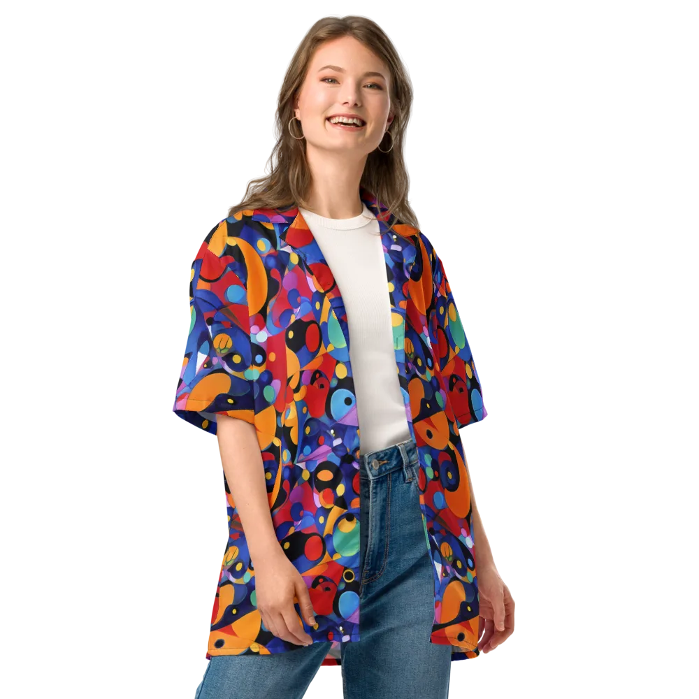 Prismatic Playground on Button Shirt — Front