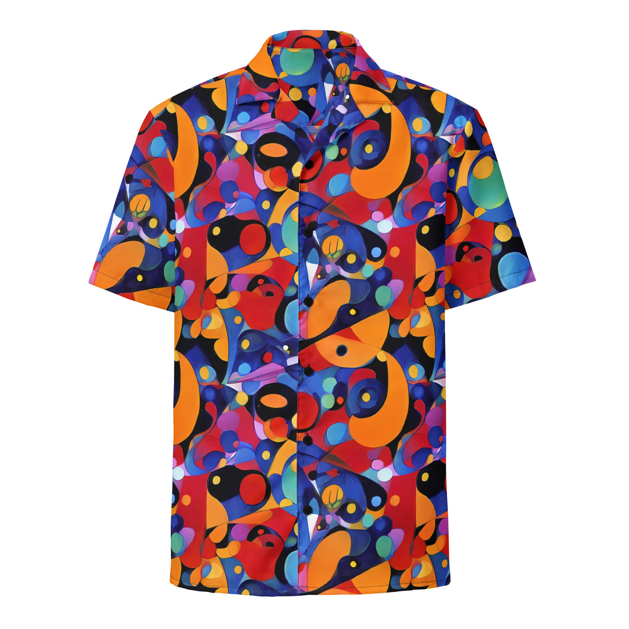 Prismatic Playground on Button Shirt — Front