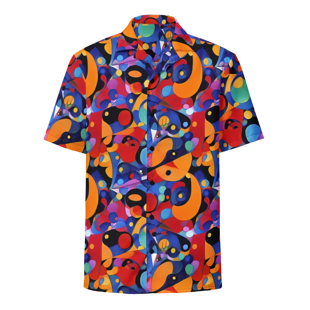 Prismatic Playground on Button Shirt — Front
