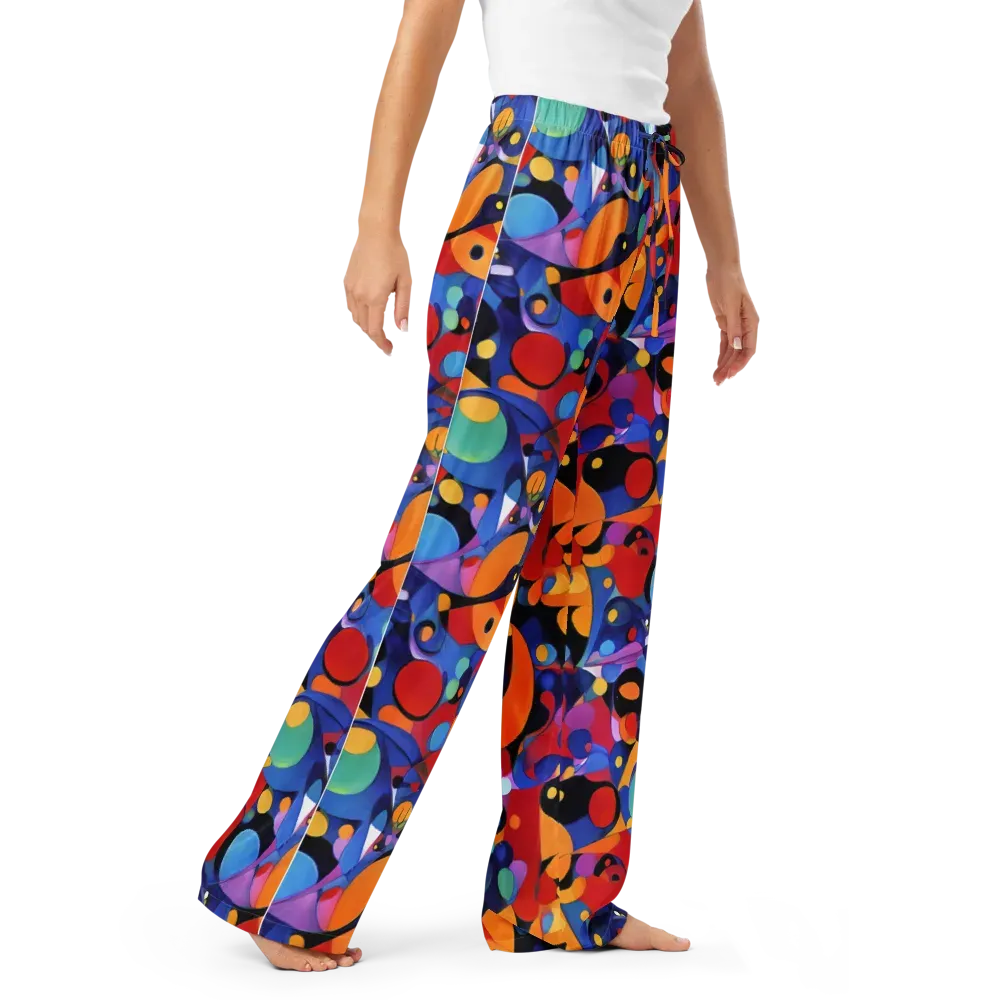 Prismatic Playground on Women's Pajama Pants — Right Front