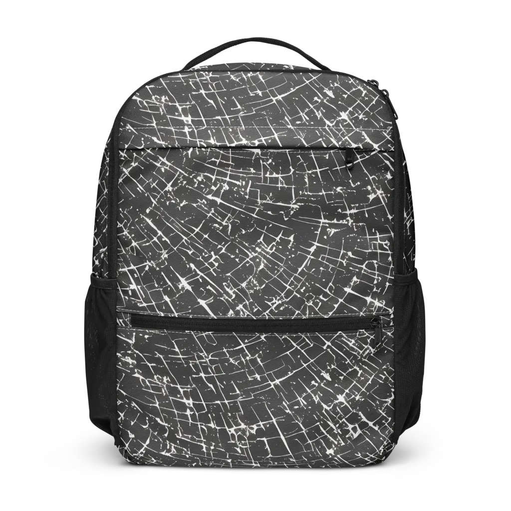 Obsidian Crackle on Utility Backpack — Front
