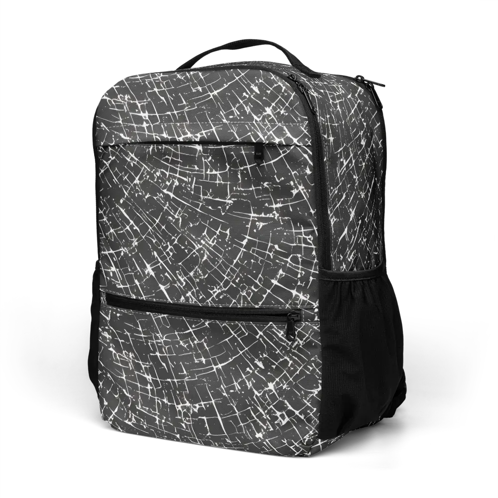 Obsidian Crackle on Utility Backpack — Left Front