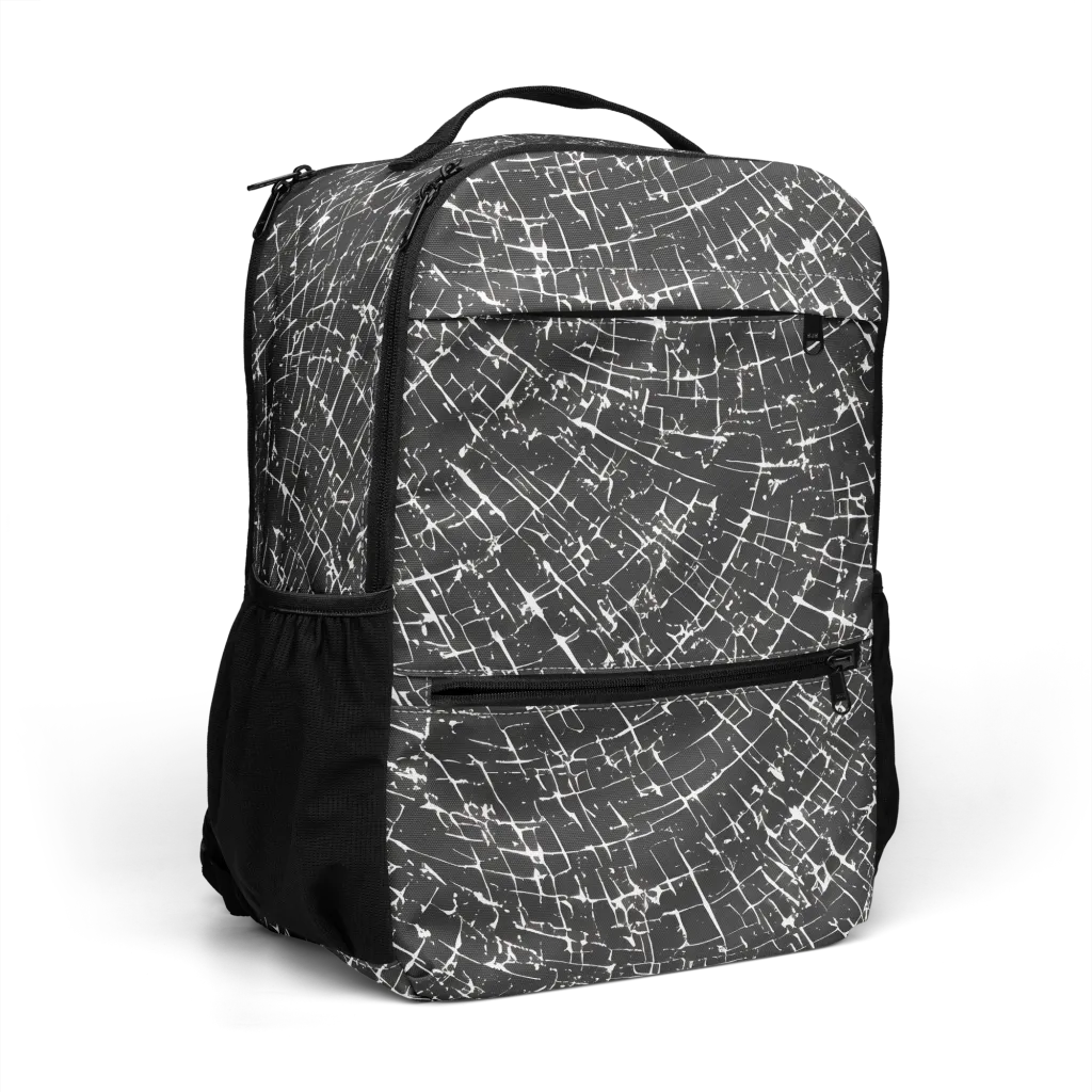 Obsidian Crackle on Utility Backpack — Right Front