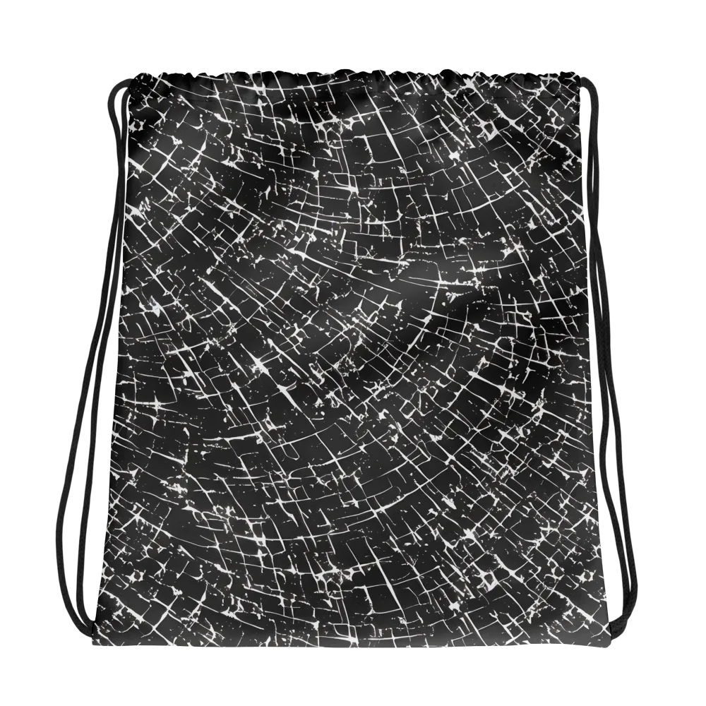 Obsidian Crackle on Drawstring Bag — Photo