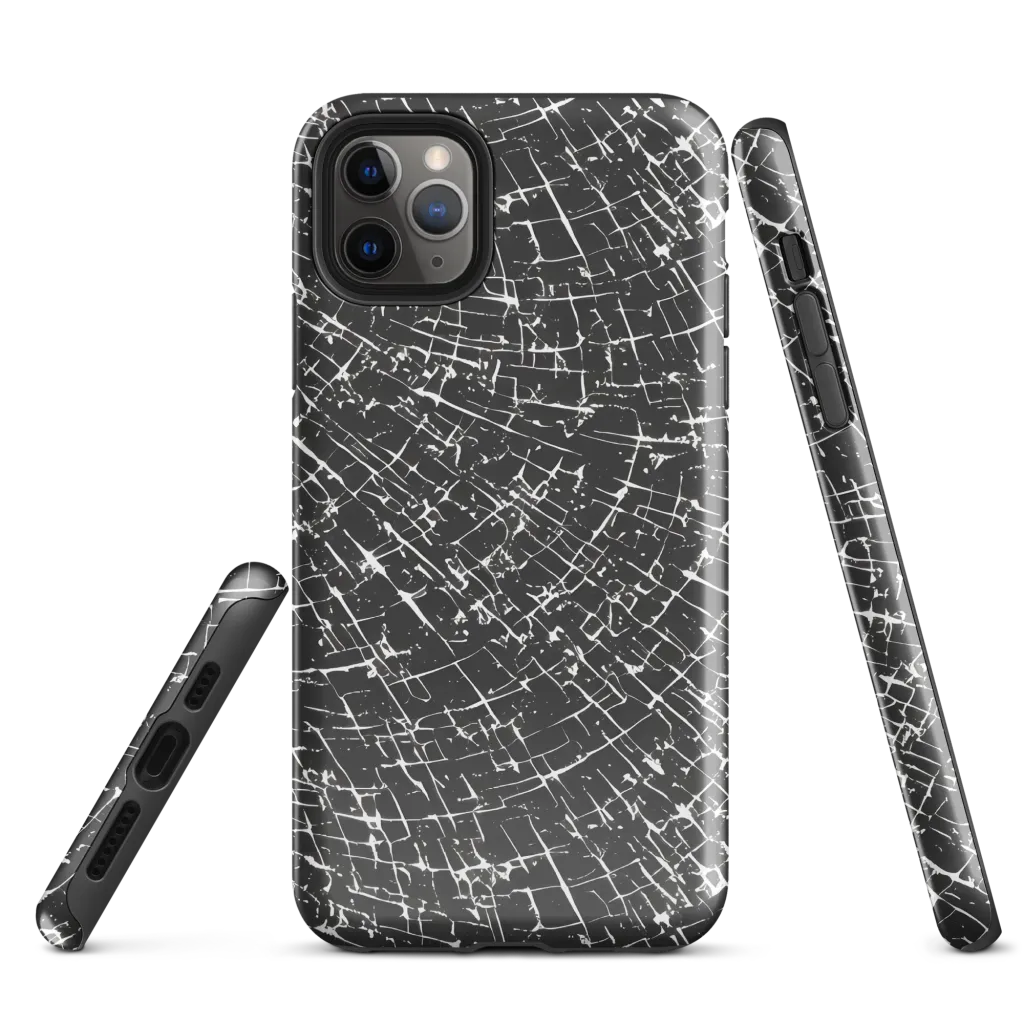 Obsidian Crackle on Tough Case for iPhone® — Front