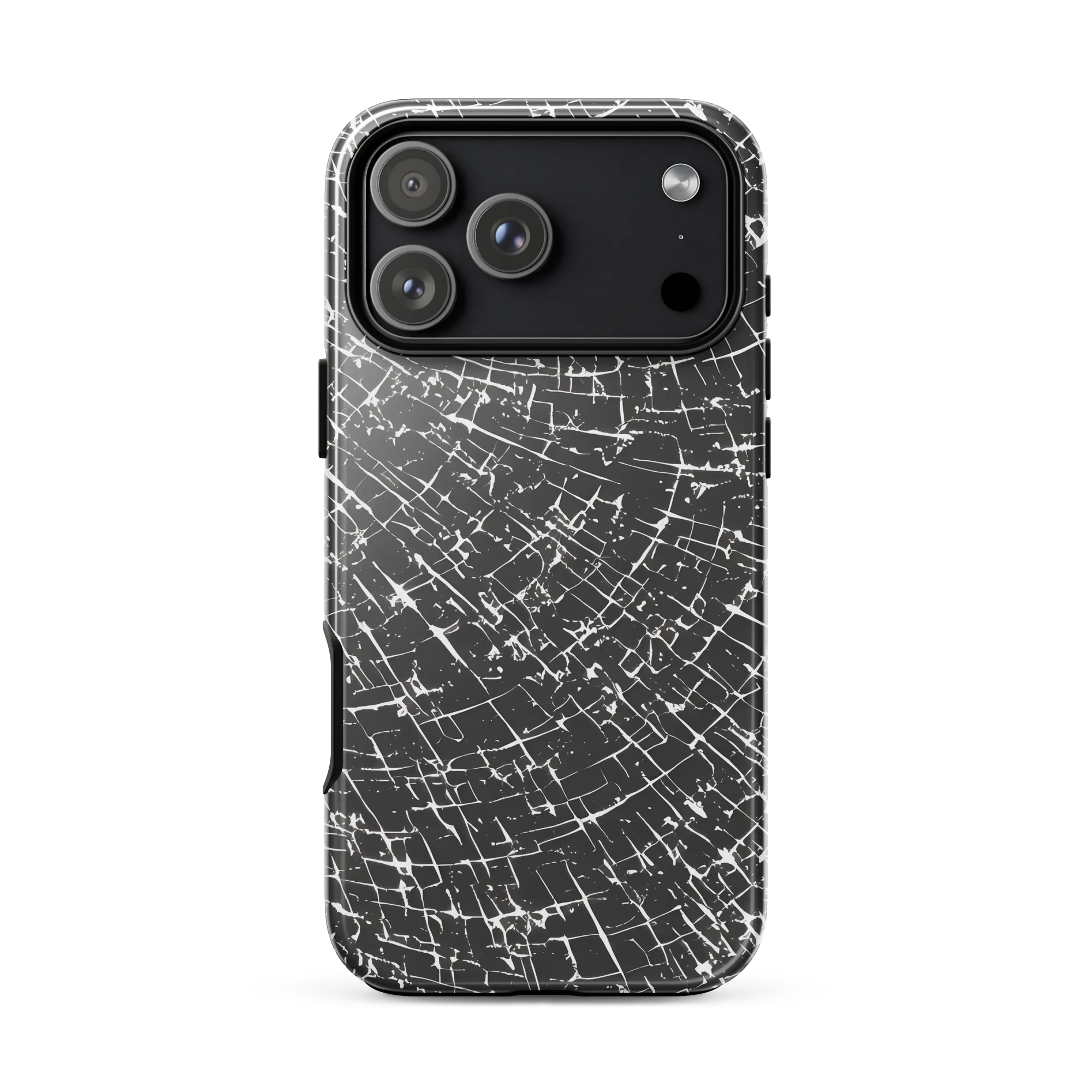 Obsidian Crackle on Tough Case for iPhone® — Front