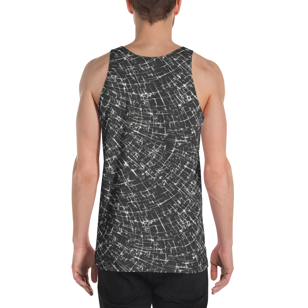 Obsidian Crackle on Men's Tank Top — Back