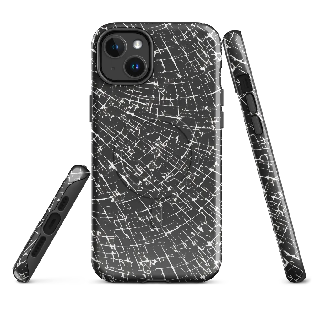 Obsidian Crackle on MagSafe Tough Case for iPhone® — Front