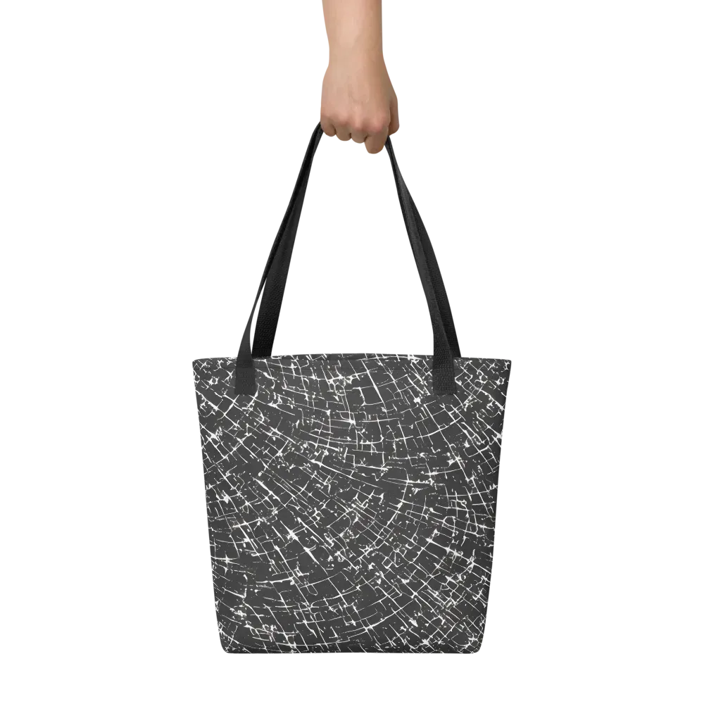 Obsidian Crackle on Tote Bag — Front