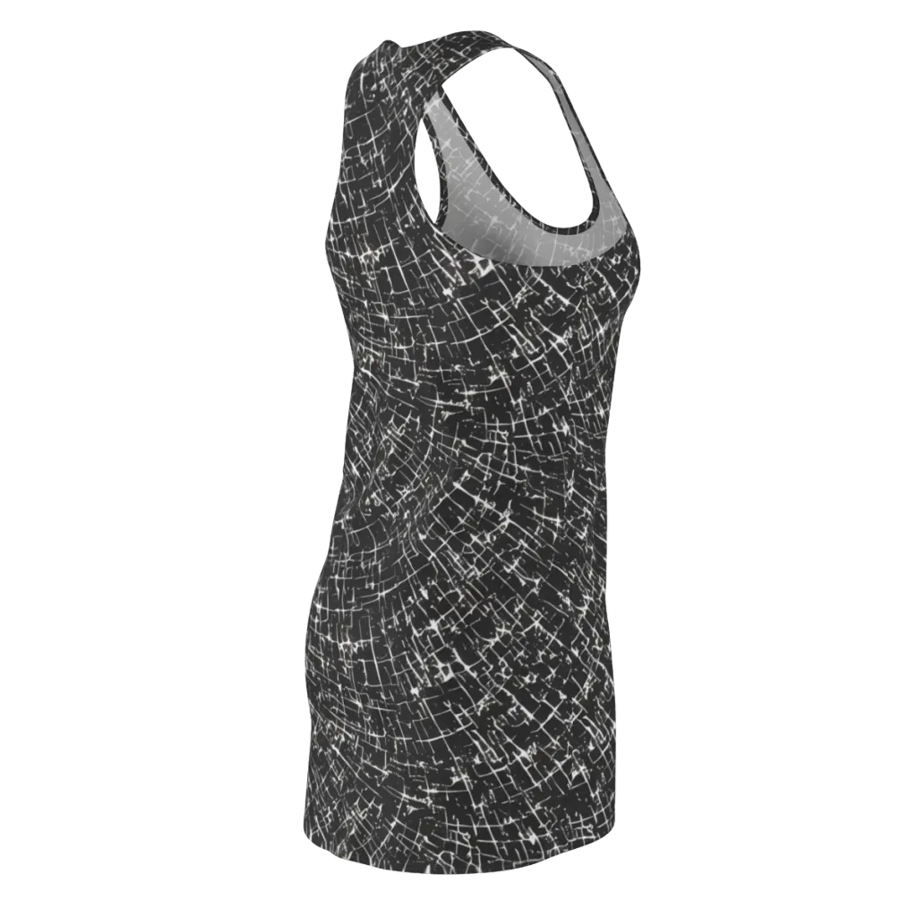 Obsidian Crackle on Racerback Dress — Back Side
