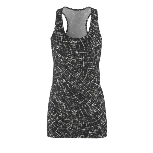 Obsidian Crackle on a Racerback Dress