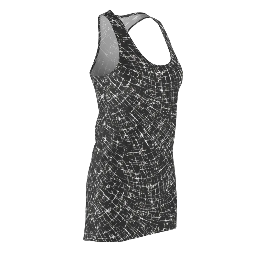 Obsidian Crackle on Racerback Dress — Front Side