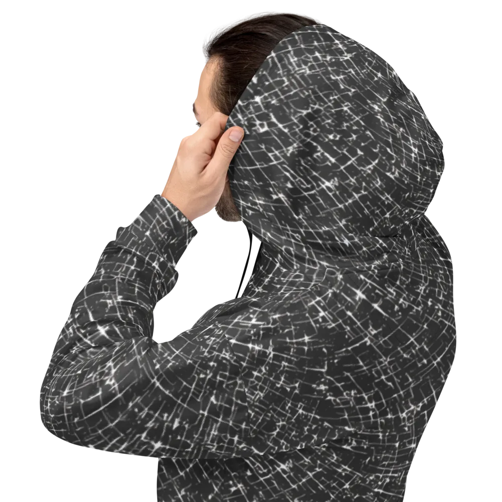 Obsidian Crackle on Hoodie — Back