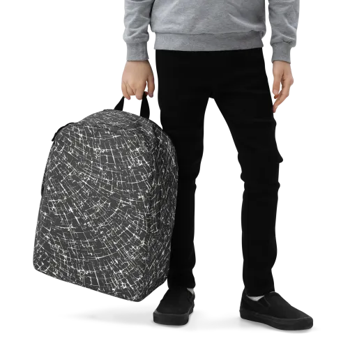 Obsidian Crackle on a Minimalist Backpack