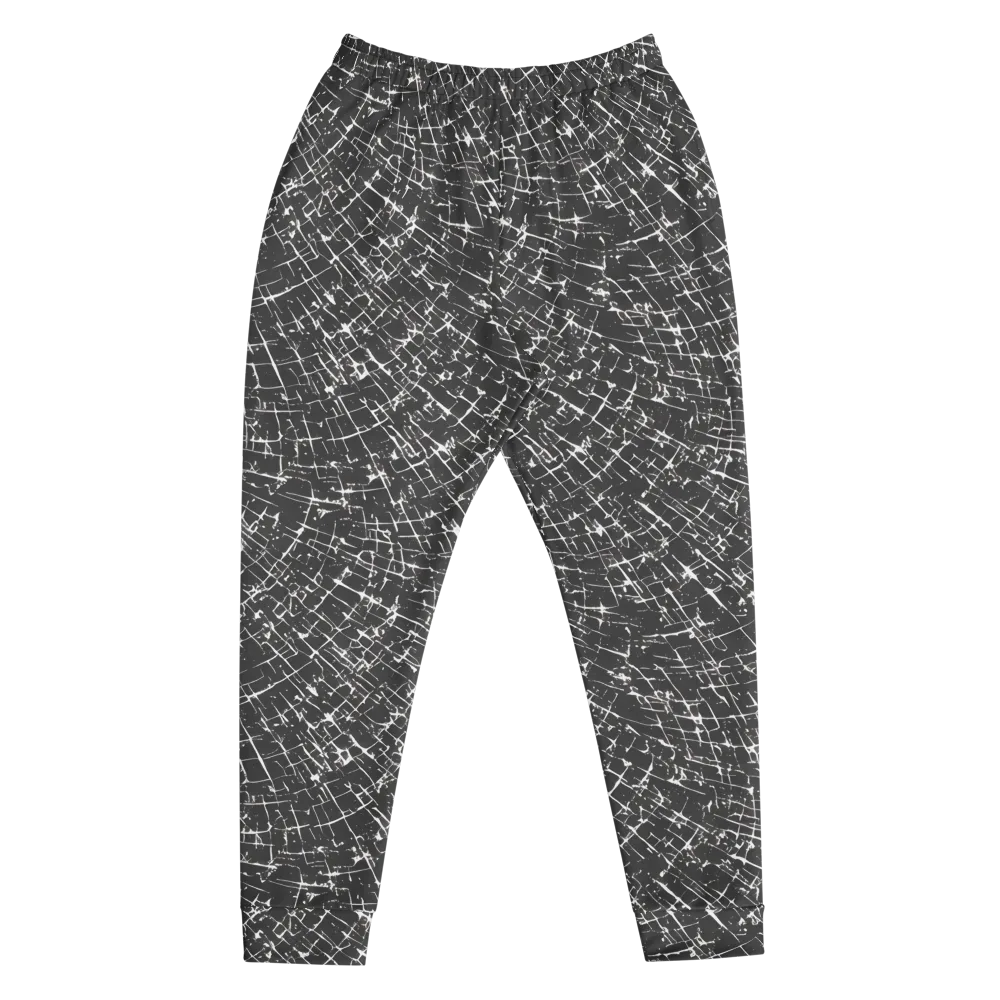 Obsidian Crackle on Men's Joggers — Front