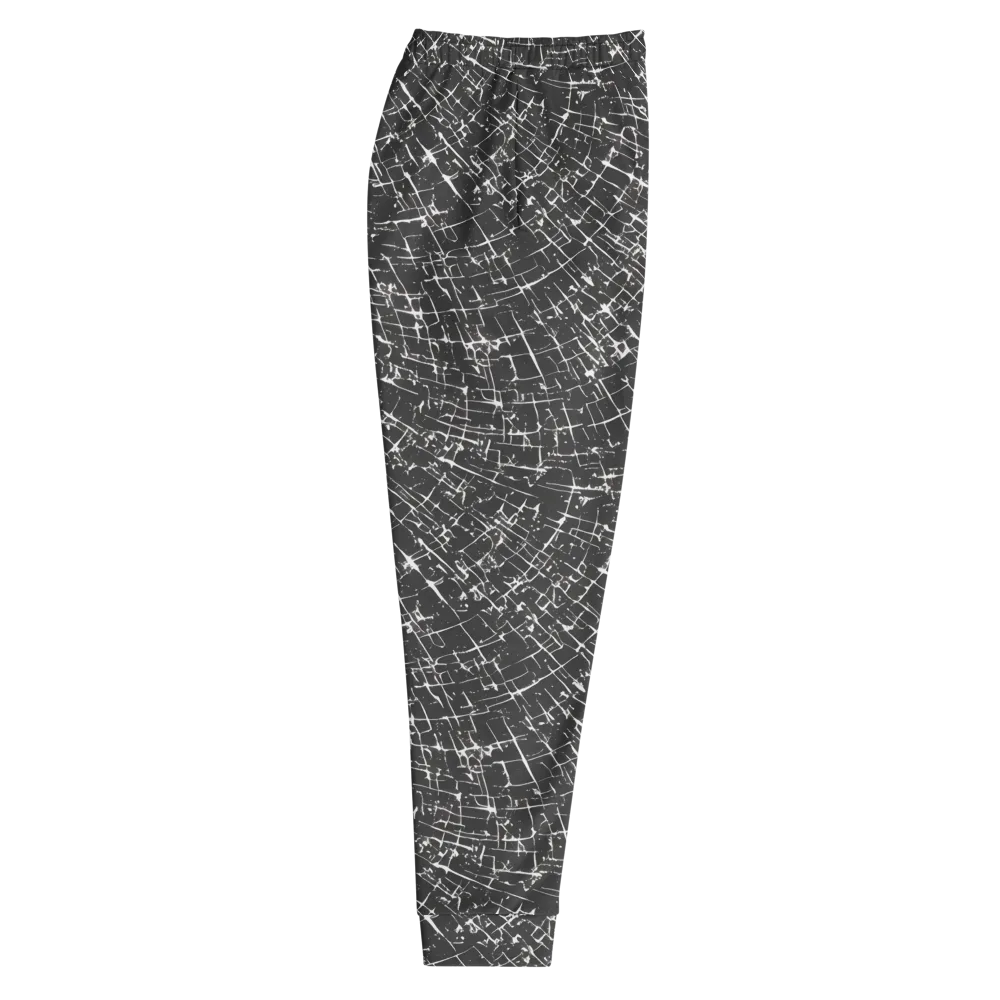Obsidian Crackle on Men's Joggers — Right