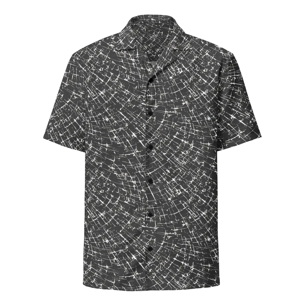 Obsidian Crackle on Button Shirt — Front