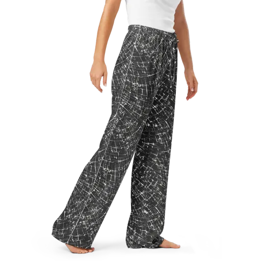 Obsidian Crackle on a Women's Pajama Pants