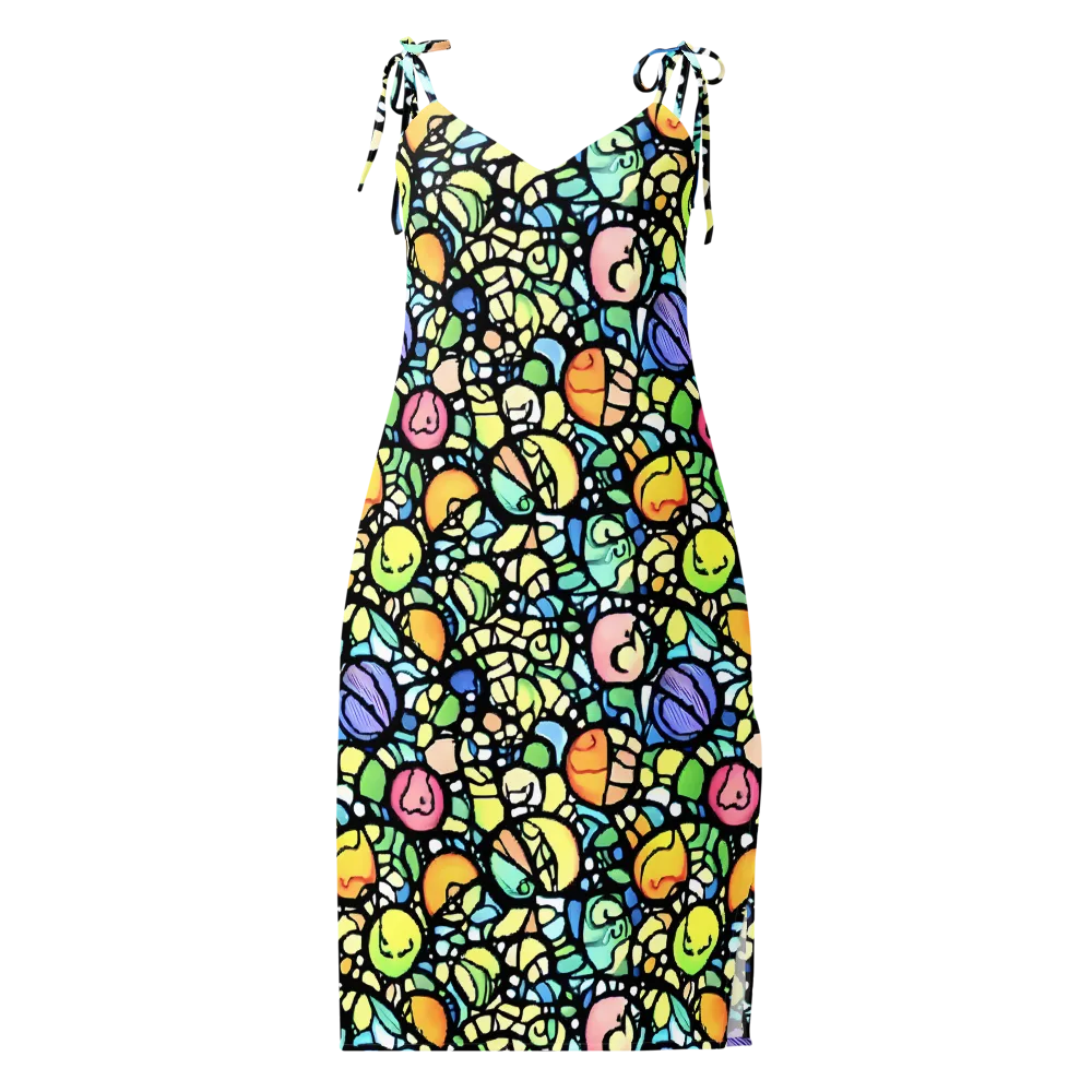 Juicy Geometry on Slip Dress — Front