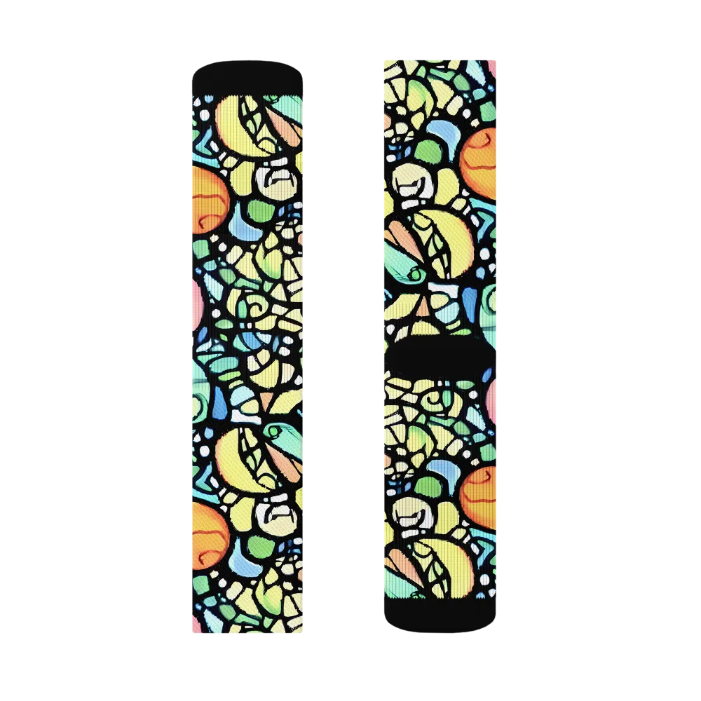 Juicy Geometry on Socks — Right Sock