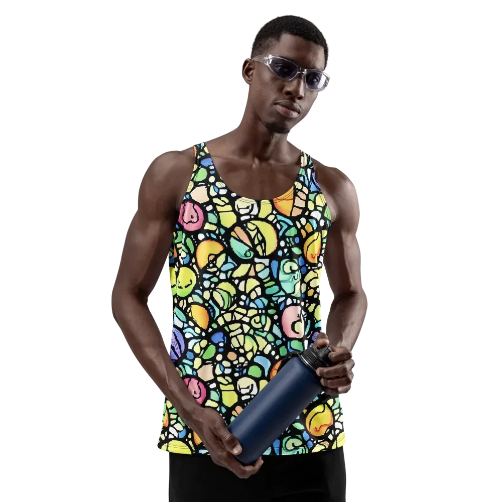 Juicy Geometry on Men's Tank Top — Front
