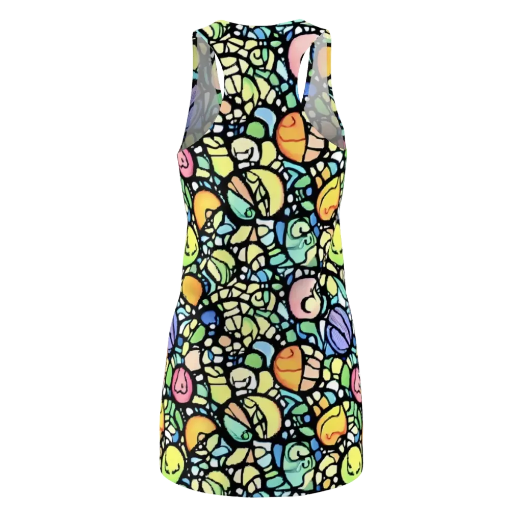 Juicy Geometry on Racerback Dress — Back