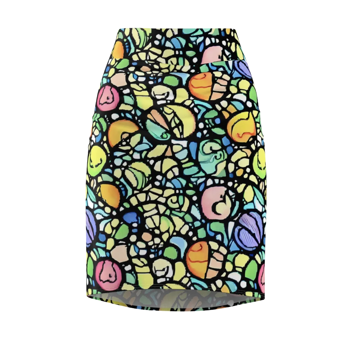 Juicy Geometry on Pencil Skirt — Front
