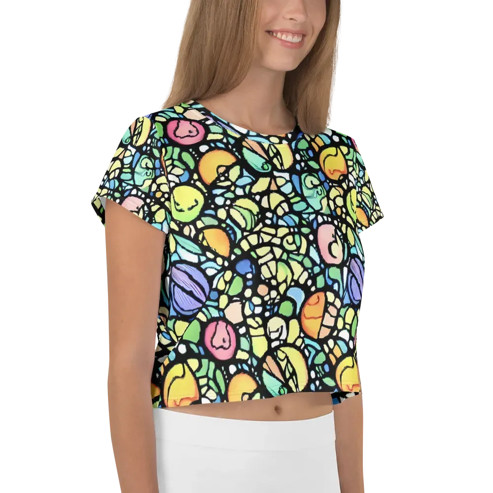 Juicy Geometry on Crop Tee — Right