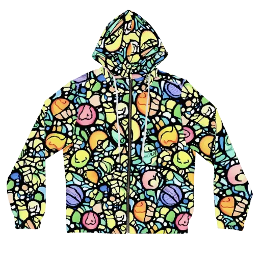 Juicy Geometry on a Women's Full-Zip Hoodie