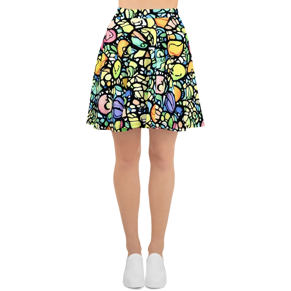 Juicy Geometry on Skater Skirt — Front