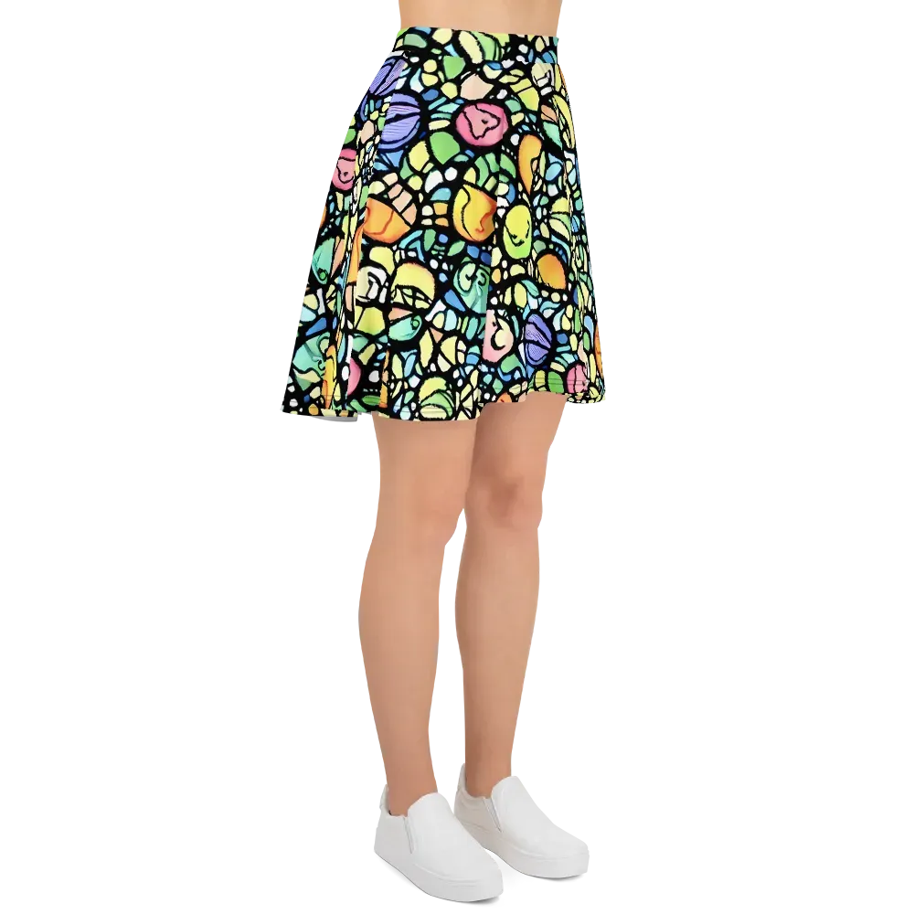 Juicy Geometry on Skater Skirt — Right
